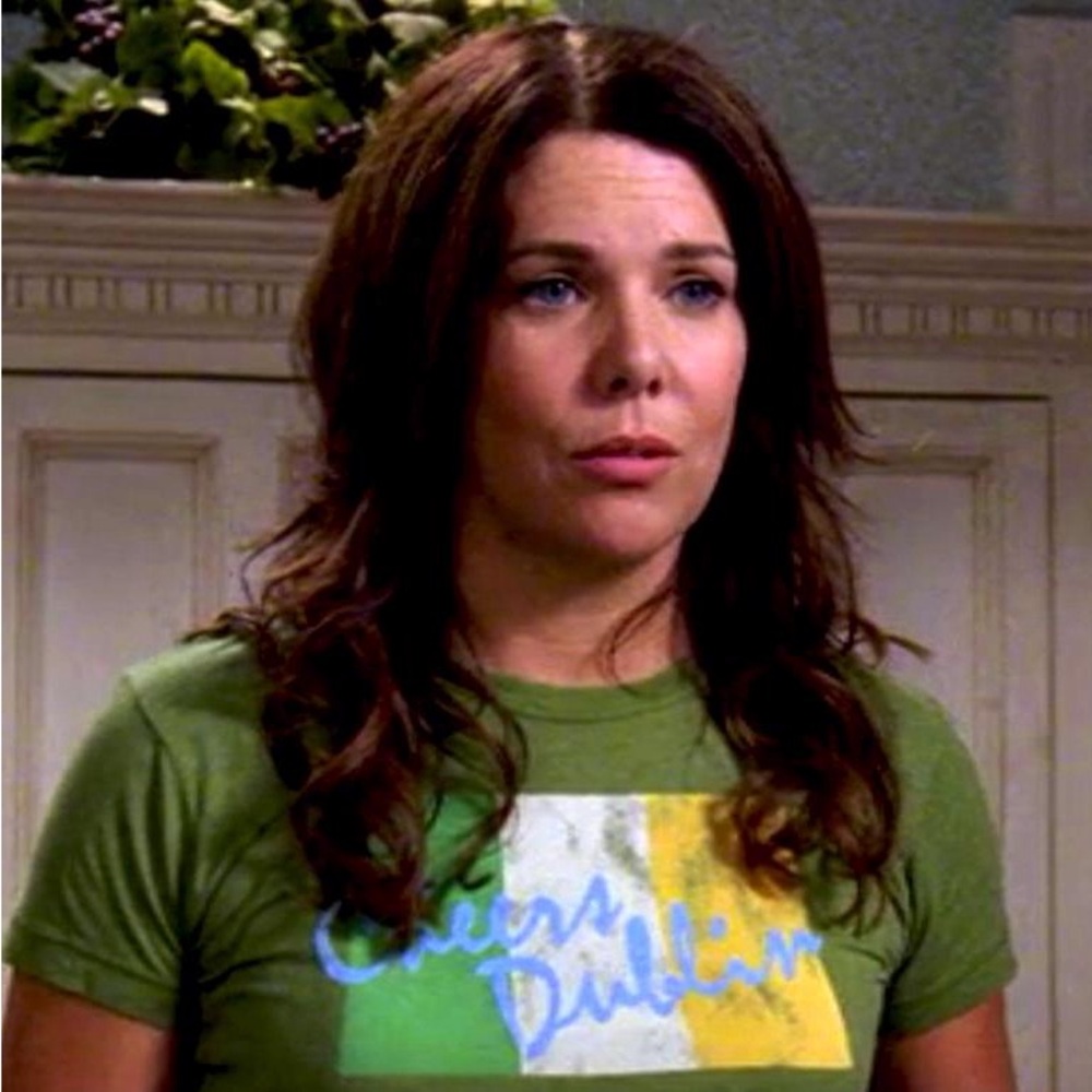 Blue Graphic T-Shirt Alternate ASO on Gilmore Girls